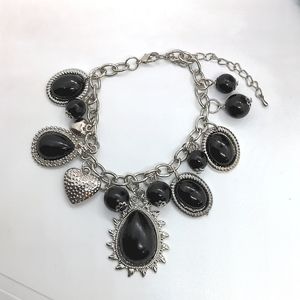 Black Charm Bracelet